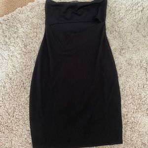 Strapless little black dress